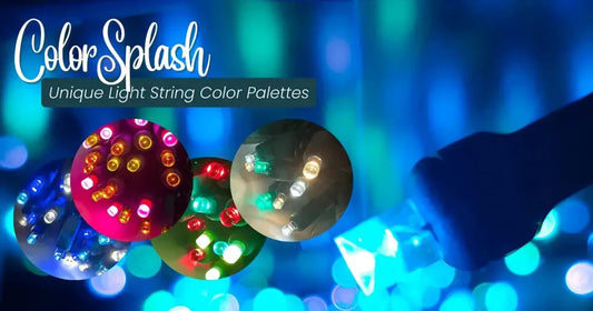 Ideas for using colorful light strings all year long