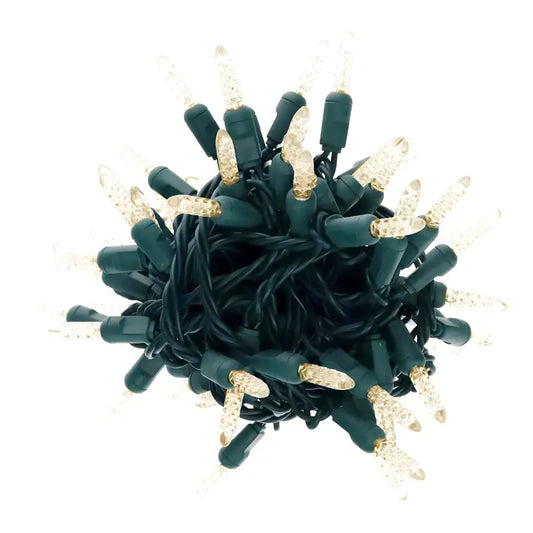 100 M5 Warm White LED Christmas Lights 4’’ Spacing - Christmas Lights