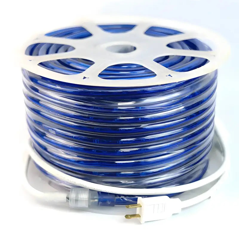 150’ Blue LED Rope Light 2 Wire 1/2’’ 120 Volt Christmas Lights