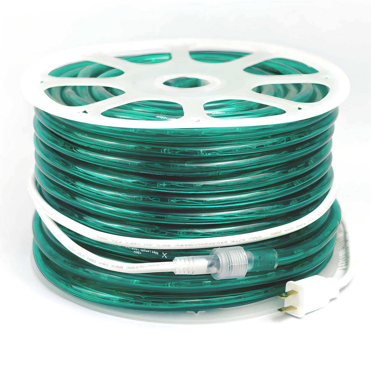 150’ Green LED Rope Light 2 Wire 1/2’’ 120 Volt - Christmas Lights