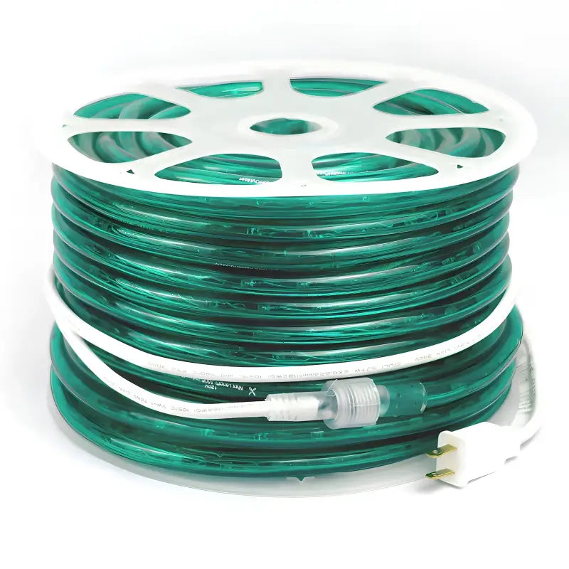 150’ Green LED Rope Light 2 Wire 1/2’’ 120 Volt - Christmas Lights