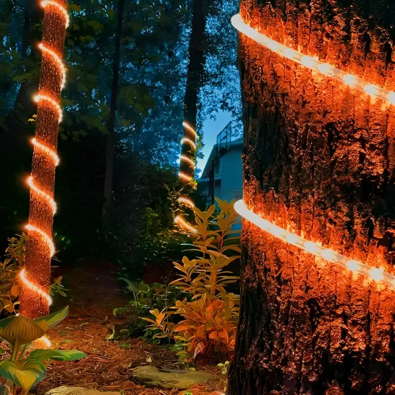 150’ Orange LED Rope Light 2 Wire 1/2’’ 120 Volt - Christmas Lights