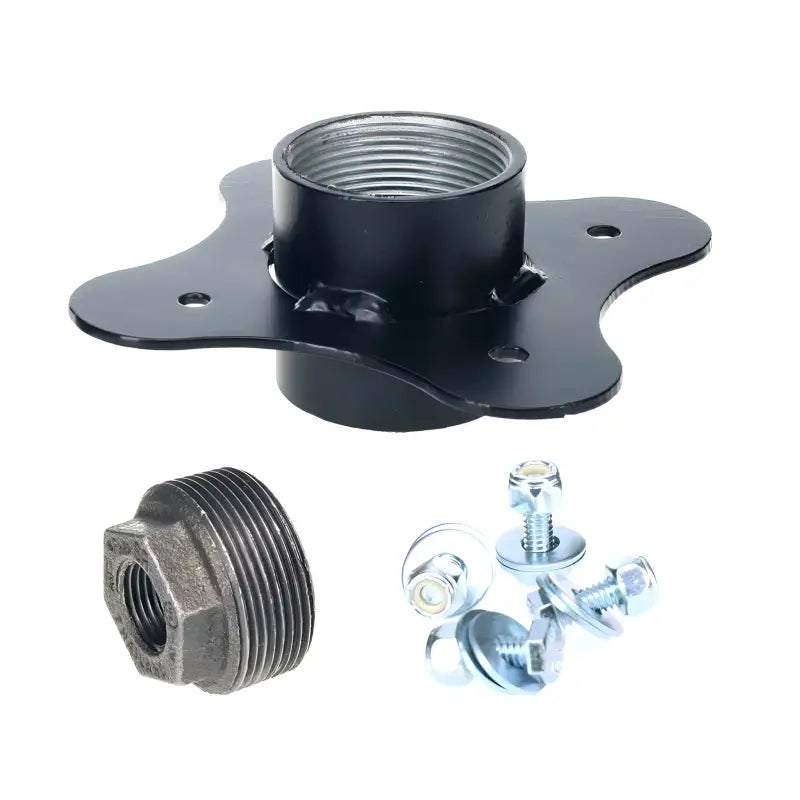 16-Peg Hook Head Screw On with Star Mount Adaptor for 1.5’’ Pipe/Pole - Christmas Light Installation Accessories