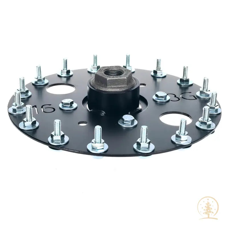 16 Peg Hook Head Screw On Tree Topper/Hook Head with Star Mount Adaptor for 1.5’’ Pipe/Pole - Christmas Light
