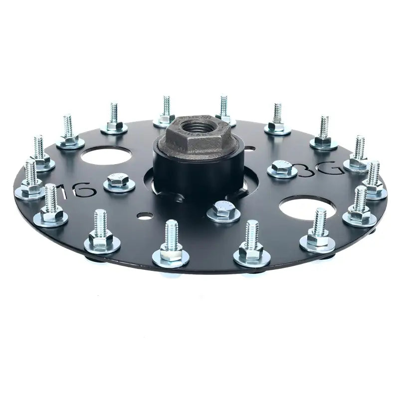 16 Peg Hook Head Screw On Tree Topper/Hook Head with Star Mount Adaptor for 1.5’’ Pipe/Pole - Christmas Light