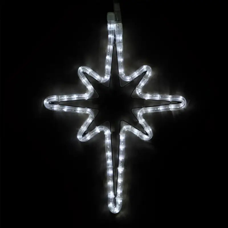 18’’ Cool White LED Bethlehem Star - Wireframes Displays and Yard Art