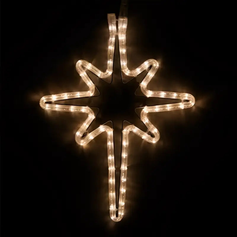 18’’ Warm White LED Bethlehem Star - Wireframes Displays and Yard Art