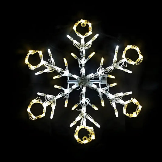 24’’ Forenza Design Snowflake - Designer Series Display - Wireframes Displays and Yard Art