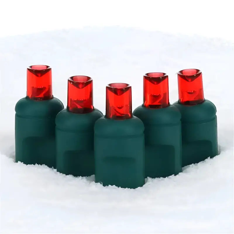 25 5mm Red Commercial Co Axial LED Christmas Lights 4’’ Spacing Christmas Lights