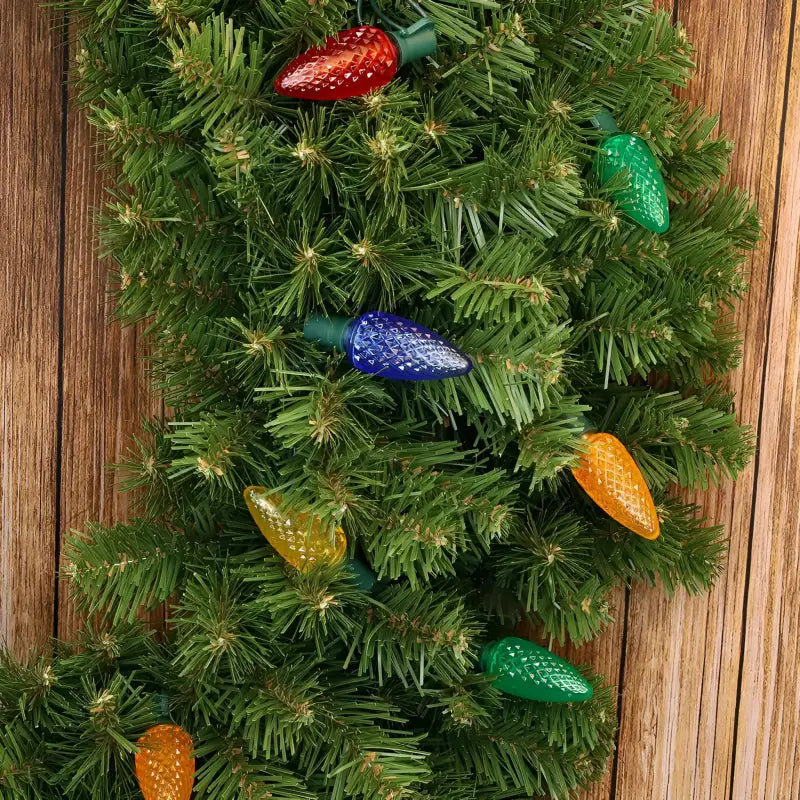 25 C9 Multicolor LED Christmas Lights 8’’ Spacing Christmas Lights