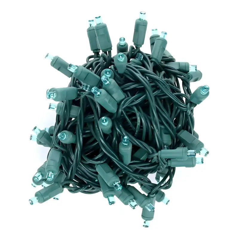 35 5mm Teal LED Christmas Lights 4’’ Spacing Christmas Lights
