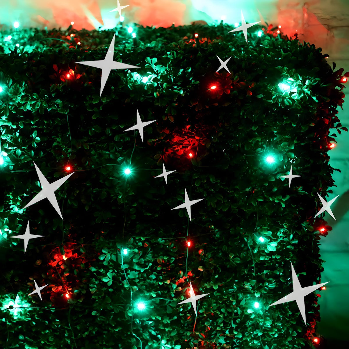 4’ x 6’ Red and Green 5mm LED Smooth Fade DreamSpark Net Lights - Christmas Lights