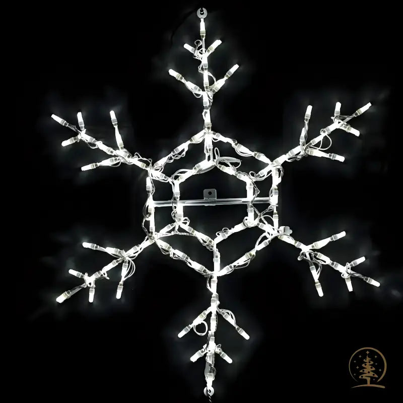 4ft Tall Let It Snow w/ RGB Lights and 6 Unique Snowflakes - Designer Series Display - Complete Scene - Wireframes