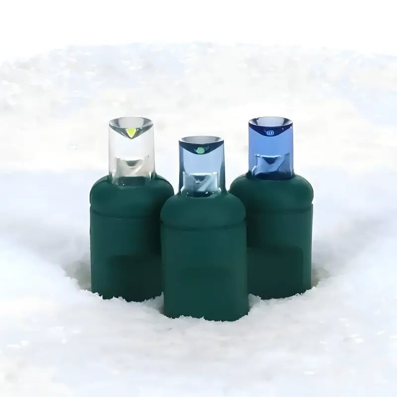 50 5mm ColorSplash Arctic Blue Cool White Teal LED Christmas Lights 6’’ Spacing Christmas Lights