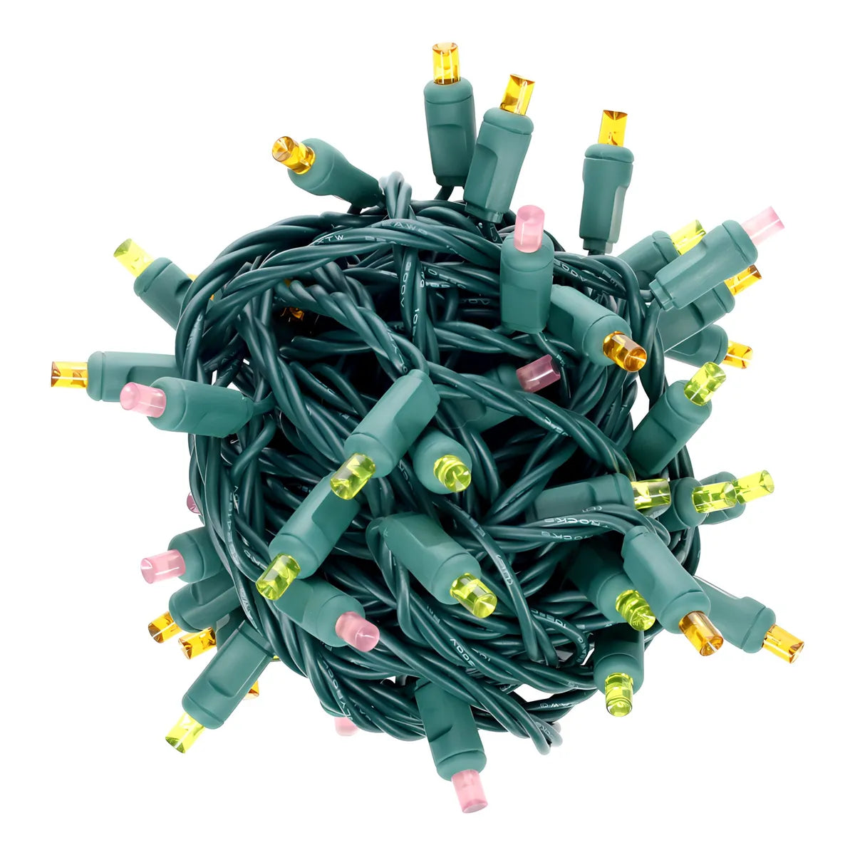 50 5mm ColorSplash Candy Multicolor LED Christmas Lights 6’’ Spacing - Christmas Lights