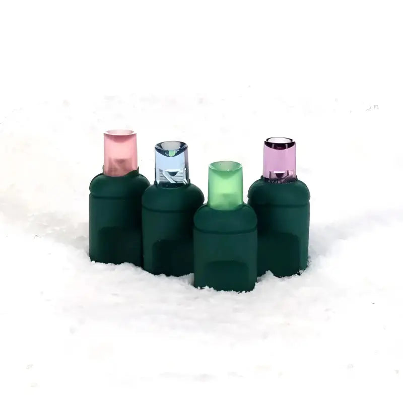 50 5mm ColorSplash Gingerbread Pink,Teal Lime Green Purple LED Christmas Lights 6’’ Spacing - Christmas Lights