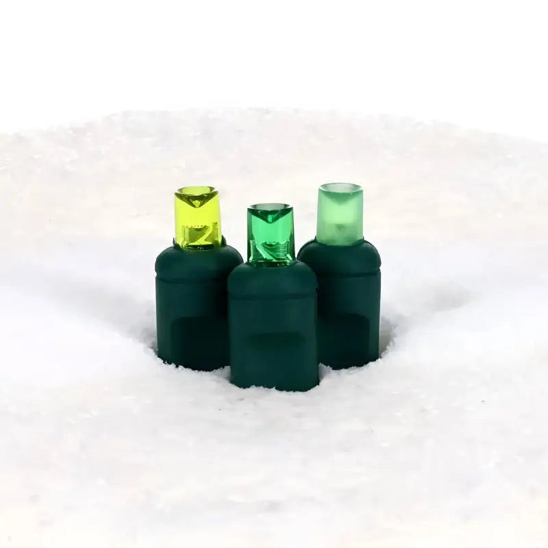 50 5mm ColorSplash Shamrock Green Lime Green Gold LED Christmas Lights 6’’ Spacing - Christmas Lights