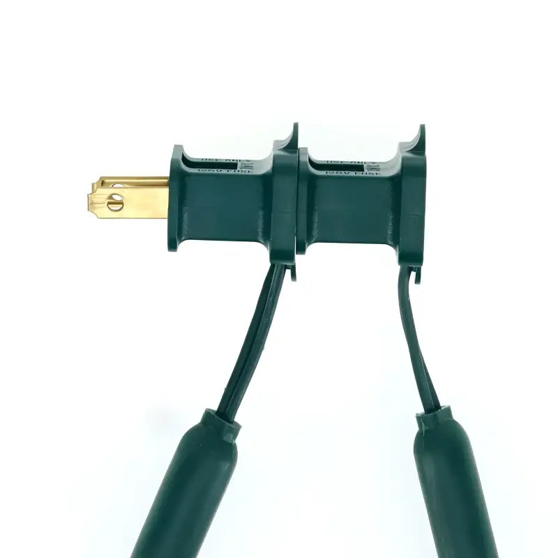 50 5mm ColorSplash Silver & Gold - Cool White Warm White and Gold LED Christmas Lights 6’’ Spacing Green Wire