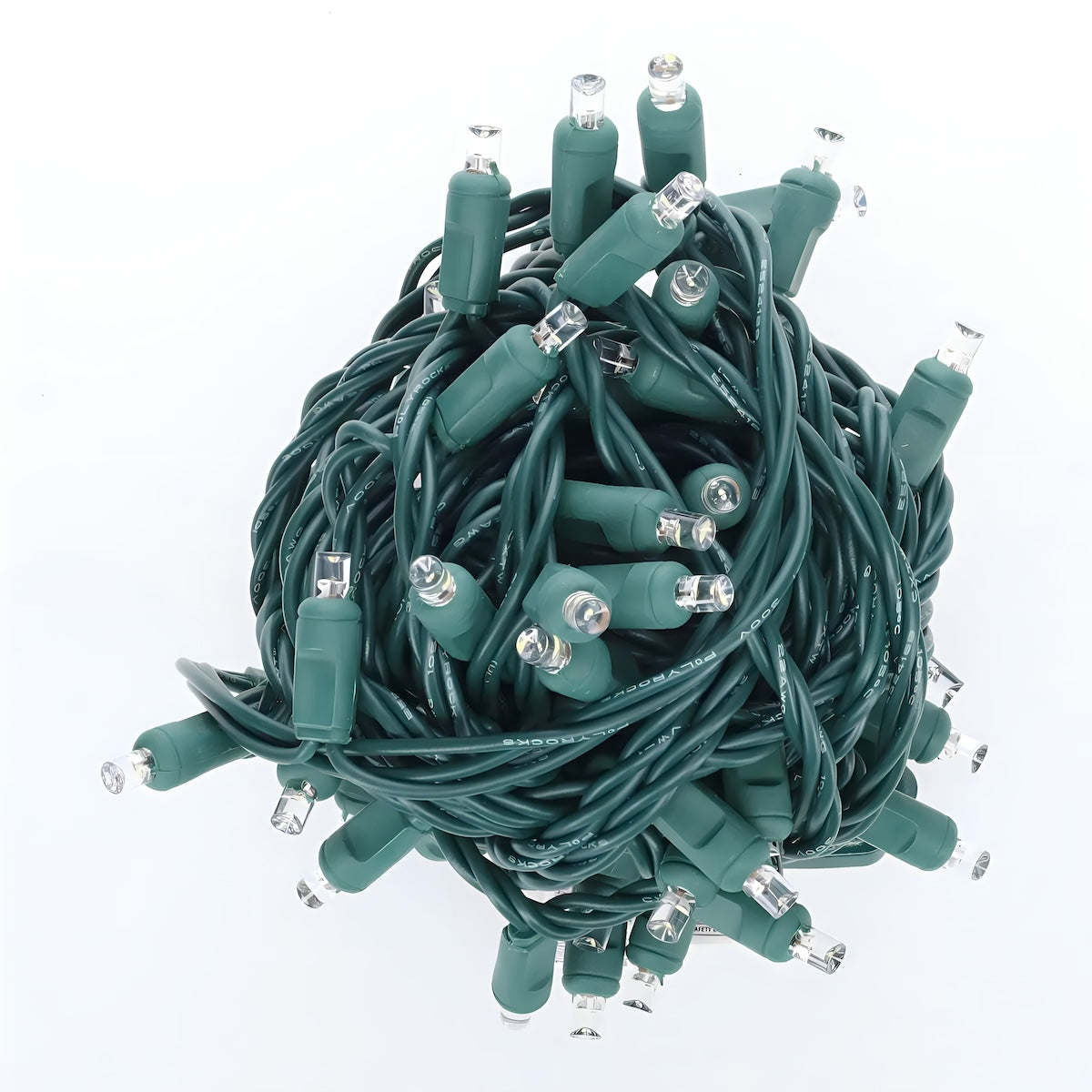 5mm LED Strobe Lights SuperSpark cool white Strobe Light String 100 Bulbs 6’’ Spacing - Christmas Lights
