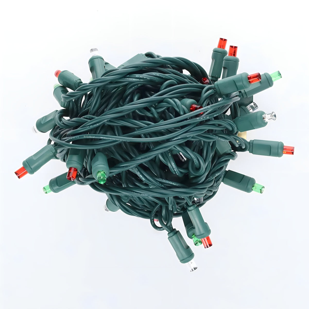 5mm LED Strobe Lights SuperSpark Red Green Cool White Strobe Light String 50 Bulbs 6’’ Spacing - Christmas Lights