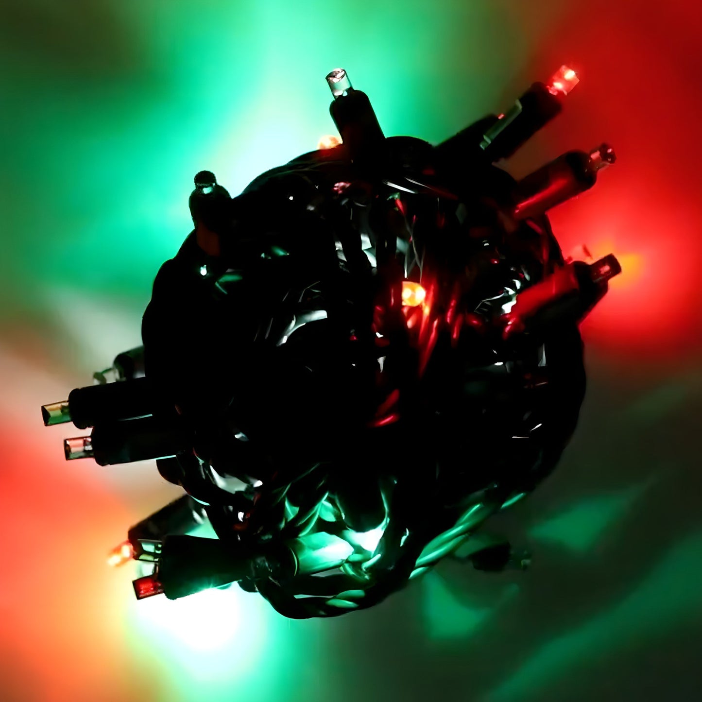 5mm LED Strobe Lights SuperSpark Red Green Cool White Strobe Light String 50 Bulbs 6’’ Spacing - Christmas Lights