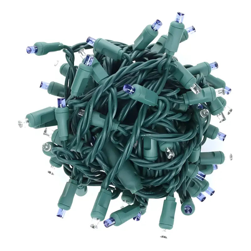 70 5mm Blue Cool White LED Christmas Lights 4’’ Spacing Christmas Lights