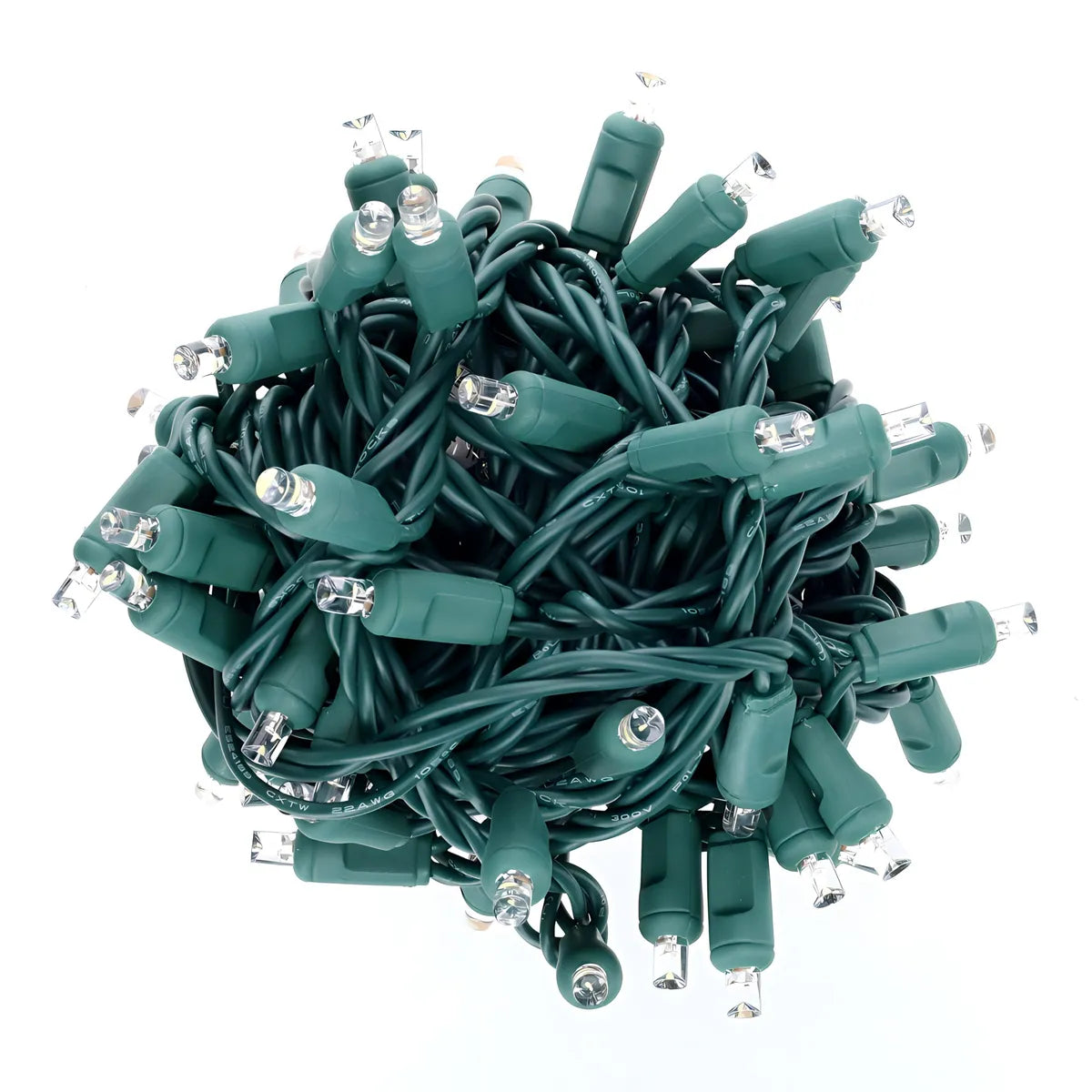 70 5mm Cool White DreamSpark Slow Fade LED Christmas Lights 4’’ Spacing - Christmas Lights