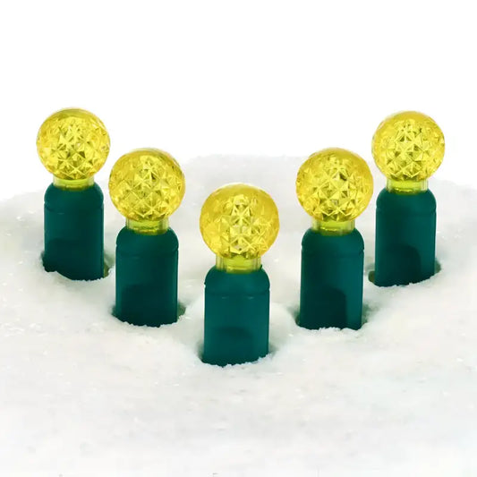 70 G12 Gold LED Christmas Lights 4’’ Spacing - Christmas Lights