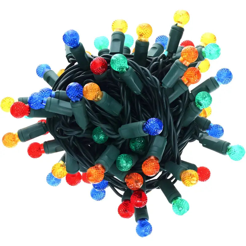 70 G12 Multicolor LED Christmas Lights 4’’ Spacing - Christmas Lights