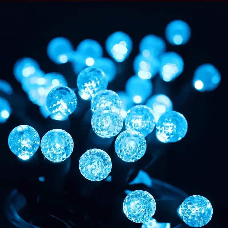 70 G12 Teal LED Christmas Lights 4’’ Spacing - Christmas Lights