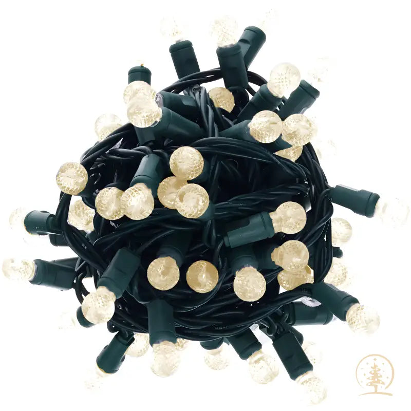 70 G12 Warm White LED Christmas Lights 4’’ Spacing - Christmas Lights