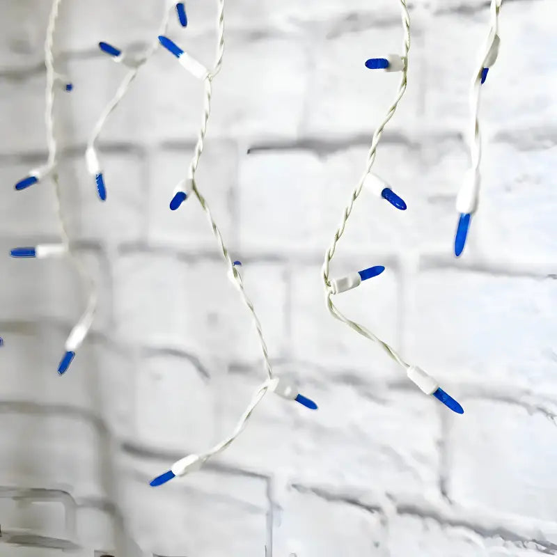 70 M5 Blue DreamSpark Slow Fade LED Icicle Lights - Christmas Lights