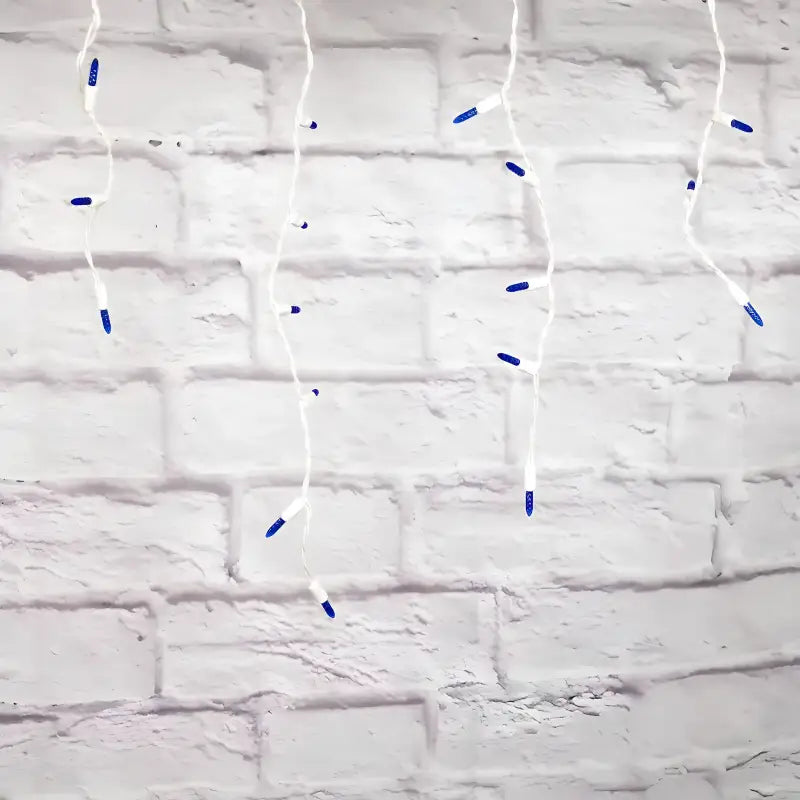 70 M5 Blue LED Icicle Lights - Christmas Lights