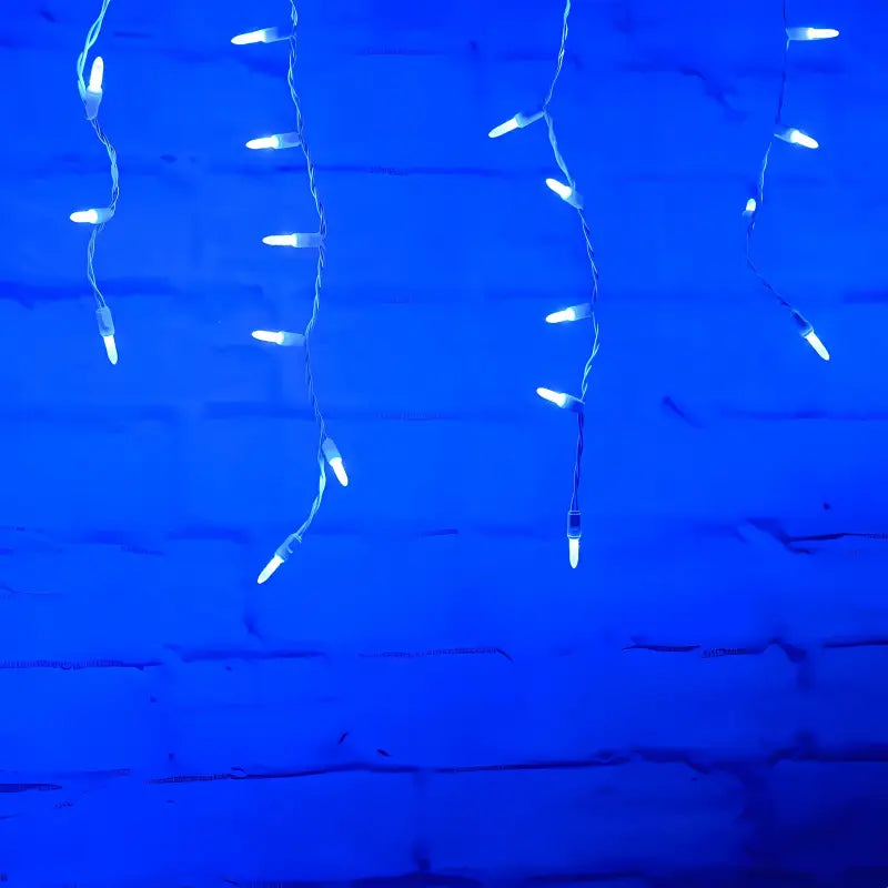 70 M5 Blue LED Icicle Lights - Christmas Lights
