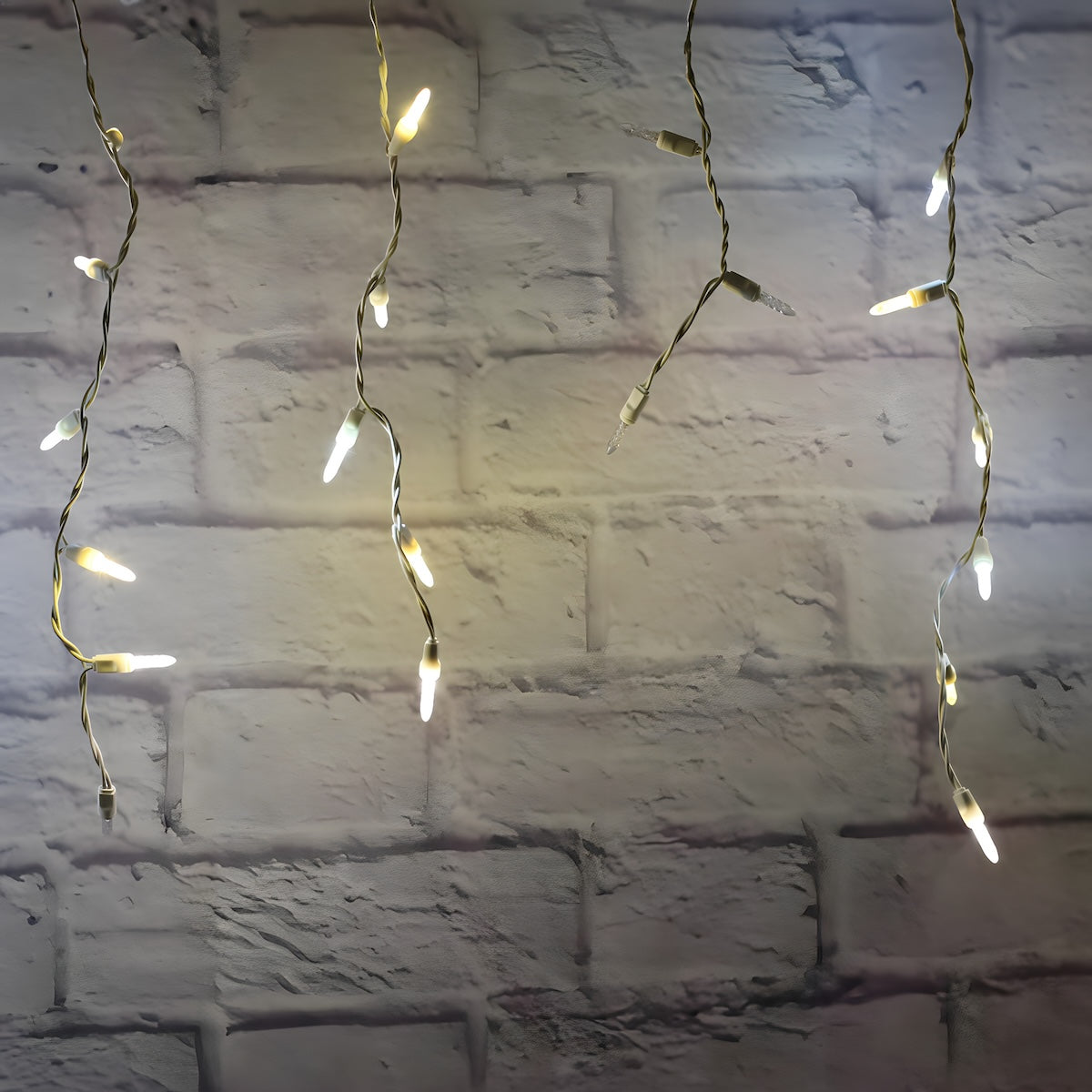70 M5 Champagne Warm White Pure White Cool White DreamSpark Slow Fade LED Icicle Lights - Christmas Lights