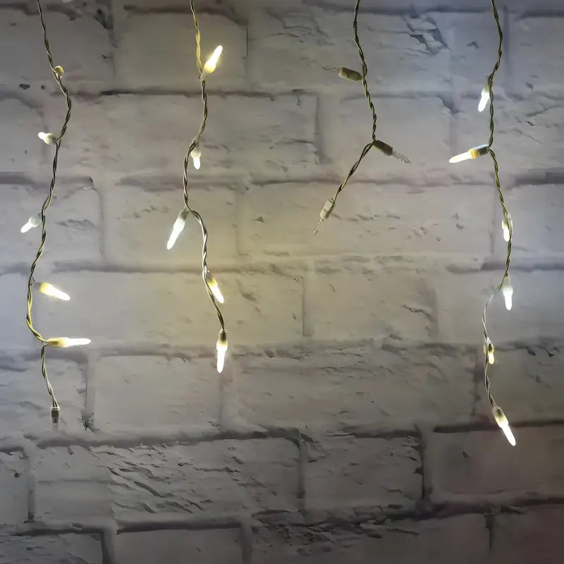 70 M5 Champagne Warm White Pure White Cool White DreamSpark Slow Fade LED Icicle Lights - Christmas Lights