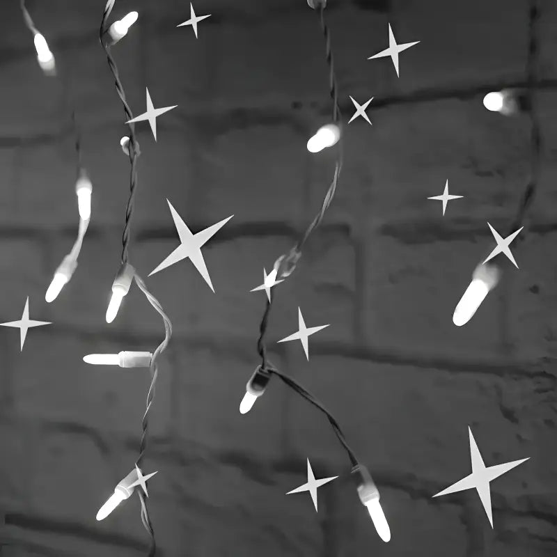 70 M5 Cool White DreamSpark Slow Fade LED Icicle Lights Christmas Lights