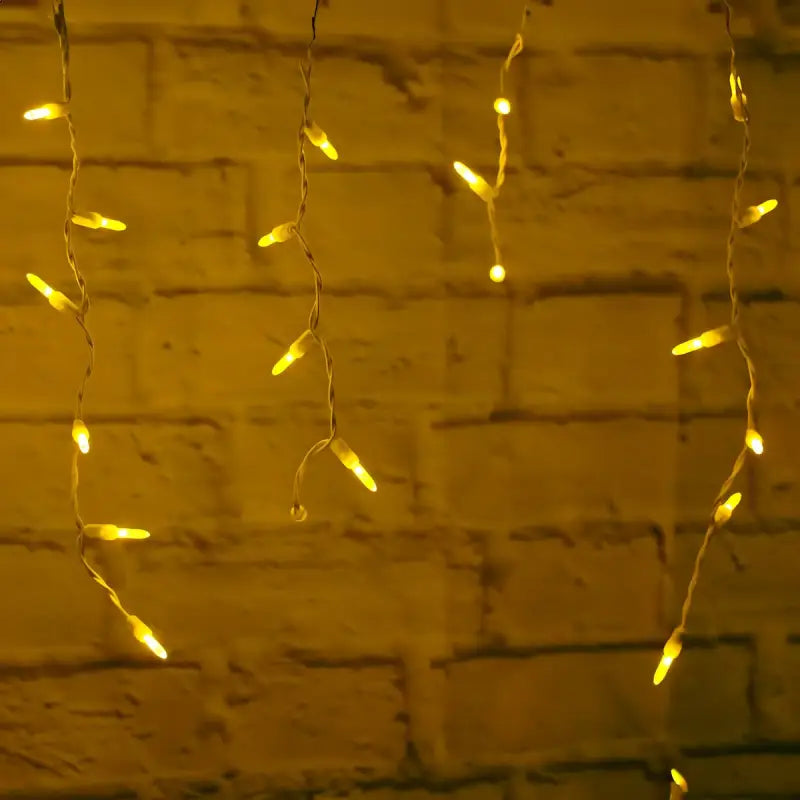 70 M5 Gold LED Icicle Lights - Christmas Lights
