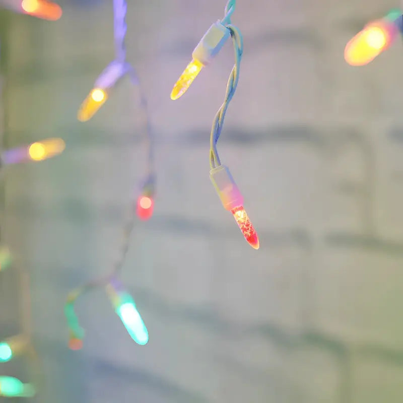 70 M5 Multicolor DreamSpark Slow Fade LED Icicle Lights - Christmas Lights
