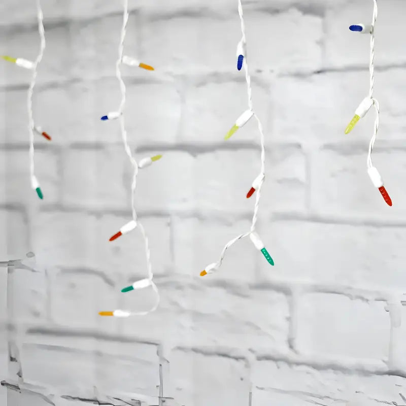 70 M5 Multicolor DreamSpark Slow Fade LED Icicle Lights - Christmas Lights