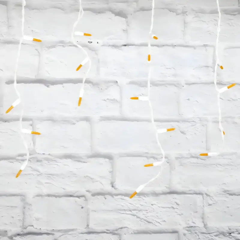 70 M5 Orange DreamSpark Slow Fade LED Icicle Lights - Christmas Lights