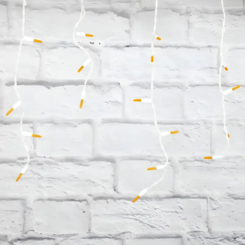 70 M5 Orange LED Icicle Lights Christmas Lights