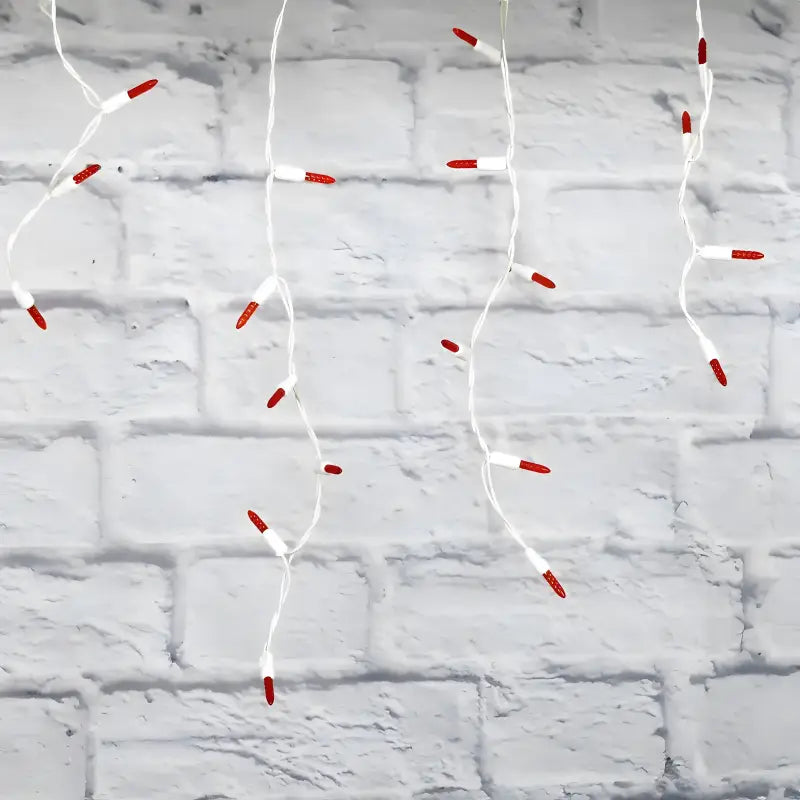 70 M5 Red DreamSpark Slow Fade LED Icicle Lights - Christmas Lights