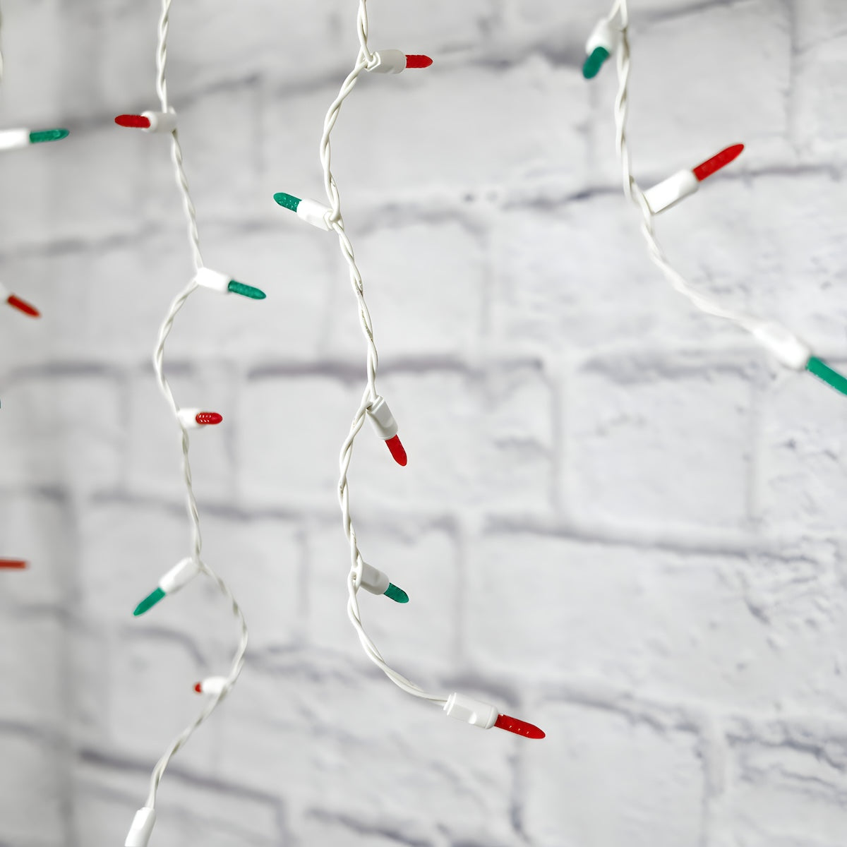 70 M5 Red Green LED Icicle Lights - Christmas Lights