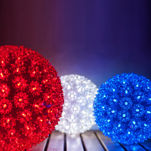 10" Red 5mm LED Starlight Sphere
