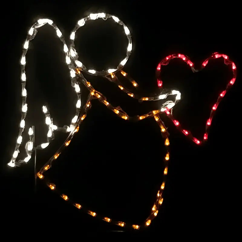 Angel holding Heart - Wireframes Displays and Yard Art
