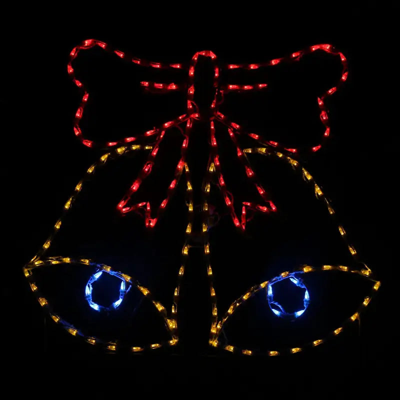 Bell With Ribbon Animated Wireframes Displays and Yard Art