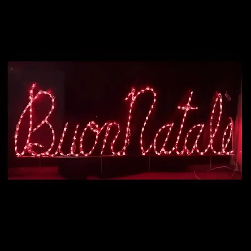 Buon Natale Sign - Wireframes Displays and Yard Art