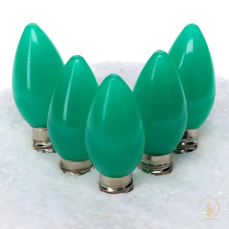 C7 Green Smooth ProCore LED Christmas Light Bulbs - Christmas Lights