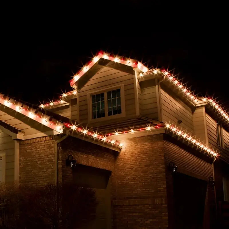 C7 Incandescent Christmas Light Bulbs Red Transparent Pack of 25 - Christmas Lights